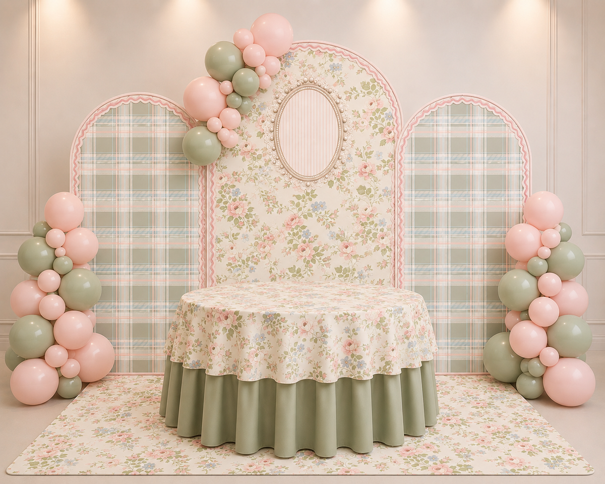 3 Backdrop Oval Set Rental