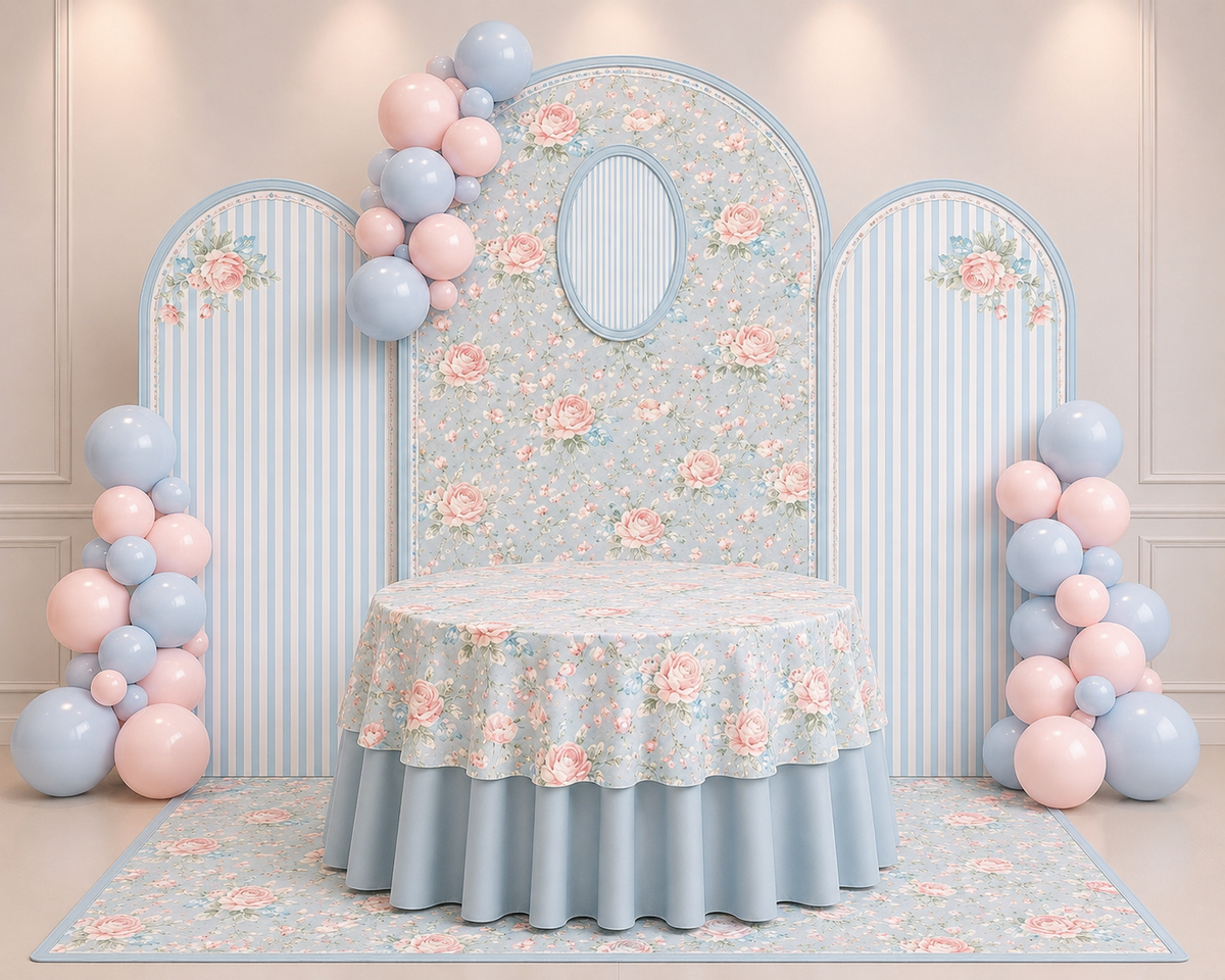 3 Backdrop Oval Set Rental