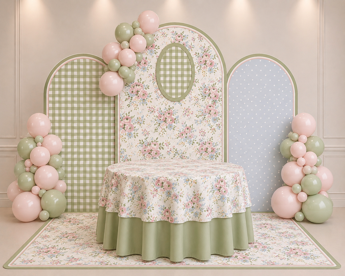 3 Backdrop Oval Set Rental