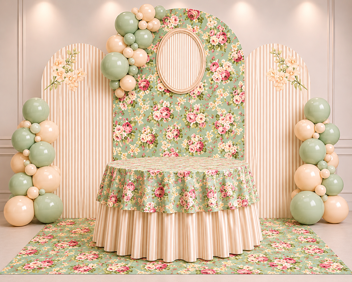 3 Backdrop Oval Set Rental
