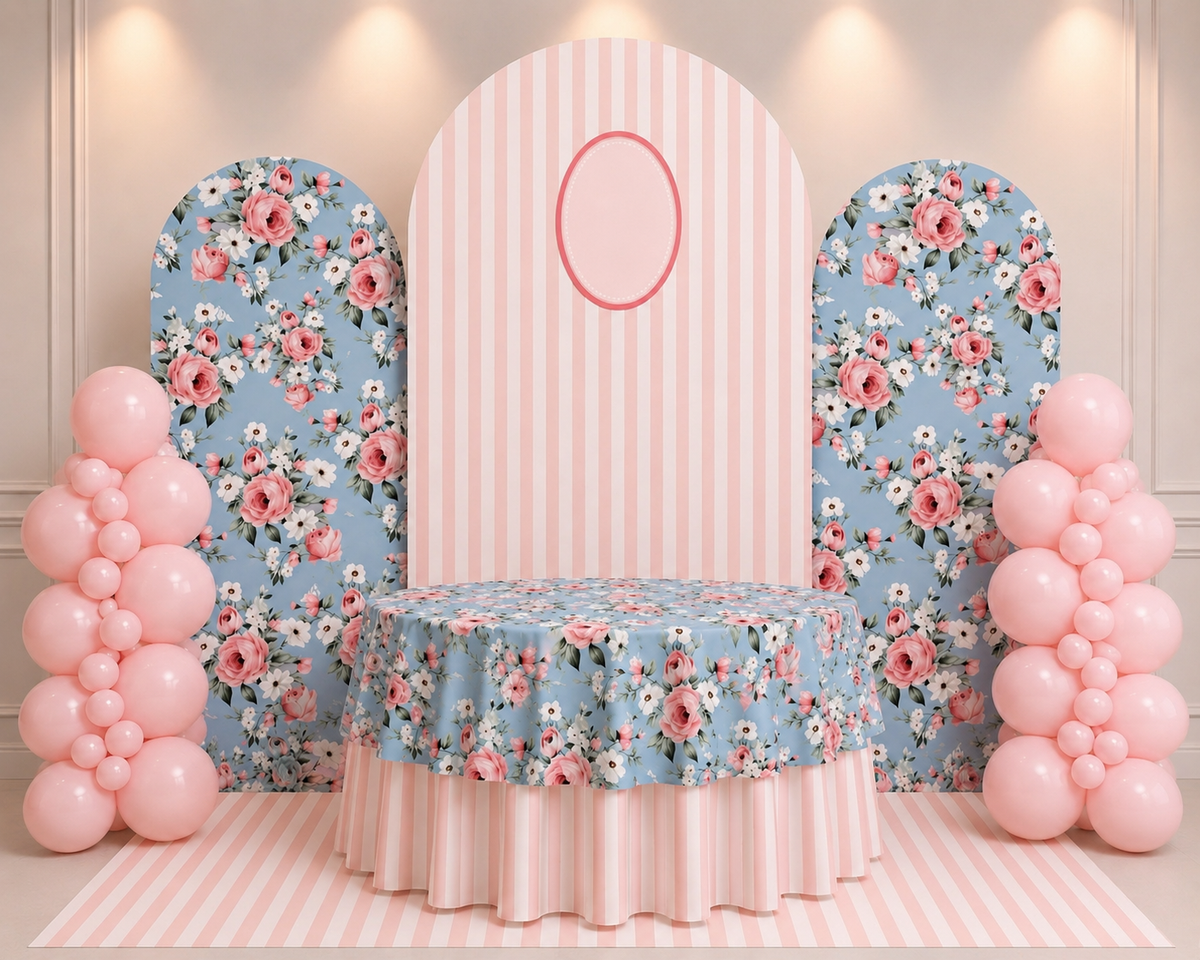 3 Backdrop Oval Set Rental