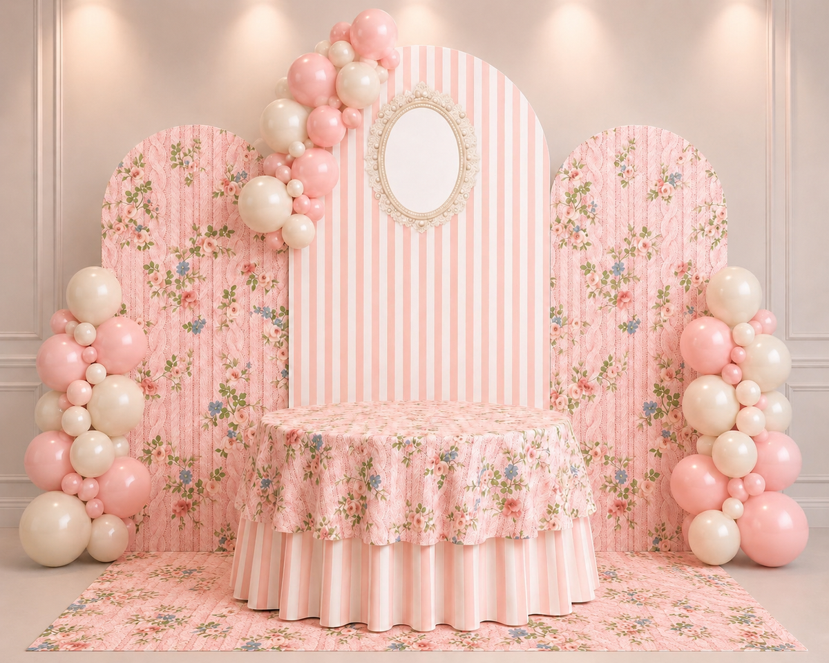 3 Backdrop Oval Set Rental