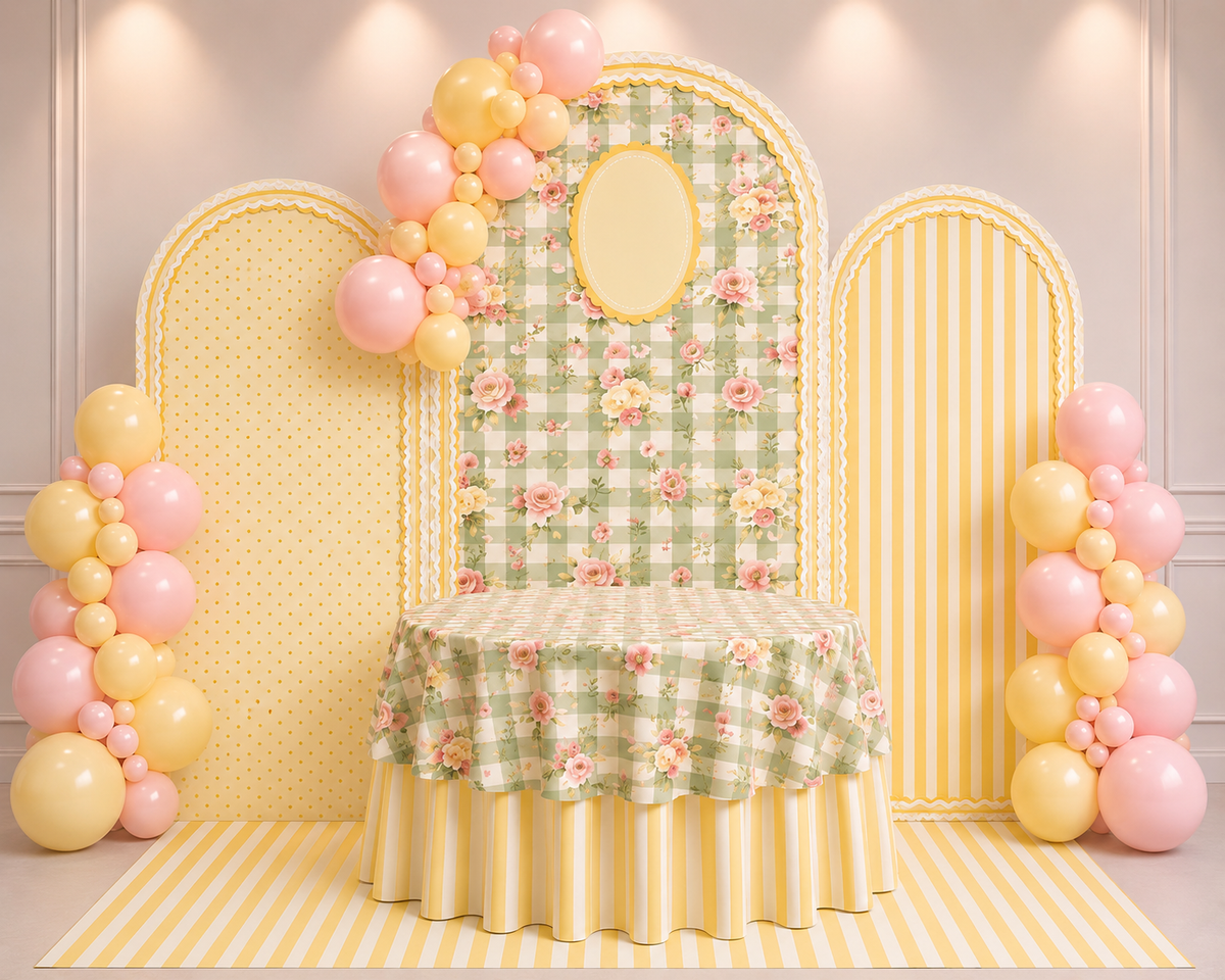 3 Backdrop Oval Set Rental